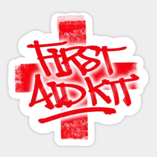 FIRST AID KIT - Utility Sticker In Graffiti Style Sticker